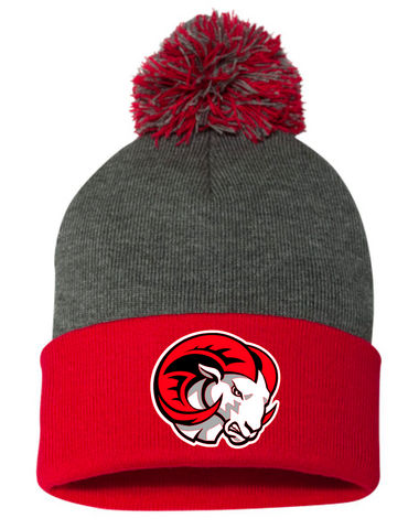 WSSU G&R Ram Beanie w/ Pom