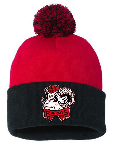 WSSU R&B Retro Ram Beanie w/ Pom