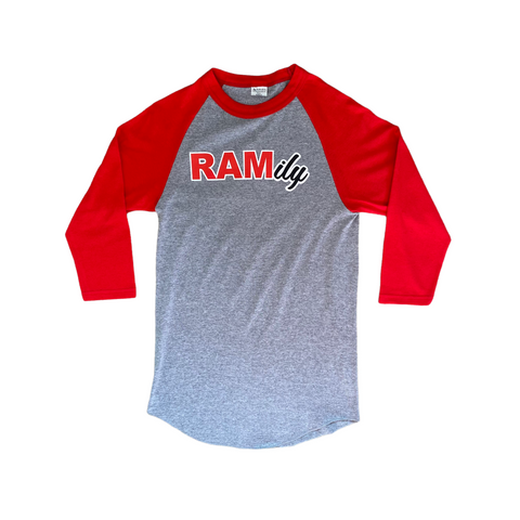 WSSU Red & Gray RAMily Henley