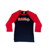 WSSU Red & Black RAMily Henley