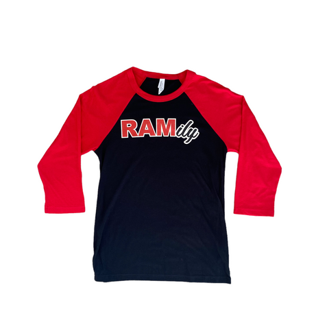 WSSU Red & Black RAMily Henley