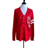 WSSU Red 2-Stripe Cardigan