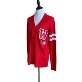 WSSU Red 2-Stripe Cardigan